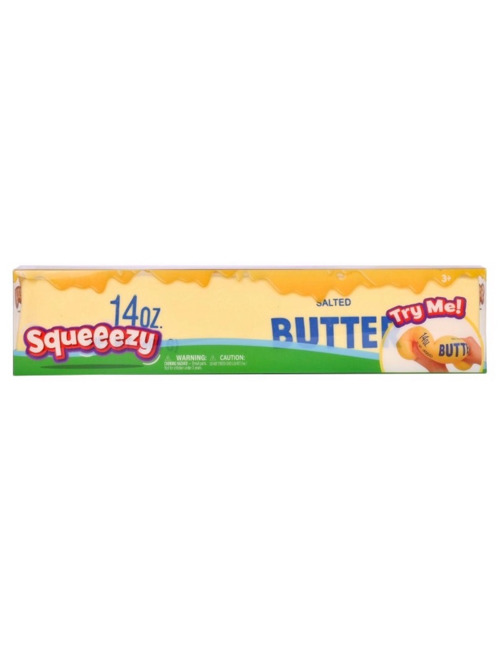 Sunny Days Squeeezy Viral Jumbo Butter Shape Fidget Toy, New in Box